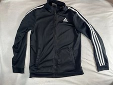 Adidas Track Jacket Womens Medium Black Beckenbauer Full Zip