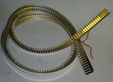 Versilbertes Messing Kontakt Band zum Bau von Sockel f. Senderöhre 