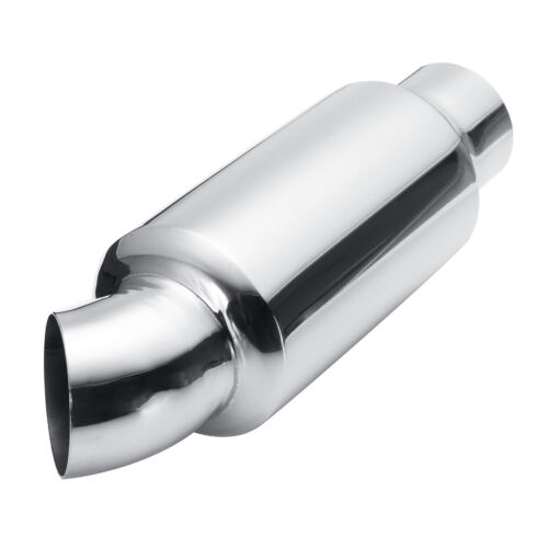 Universal 2'' Inlet Outlet Car Dump Muffler Exhaust Stainless Steel 9.9" Length - Picture 4 of 14
