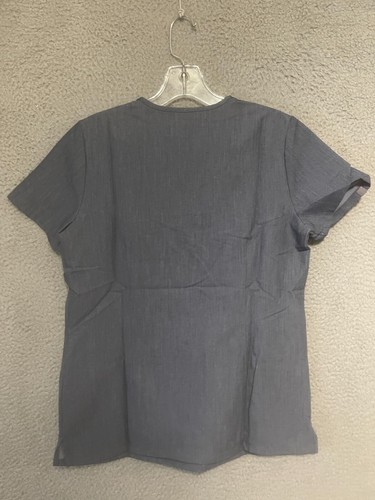 Figs Scrub Top Shirt Size XS Technical Collection Casma Gray 3 Pocket NEW - Picture 3 of 5