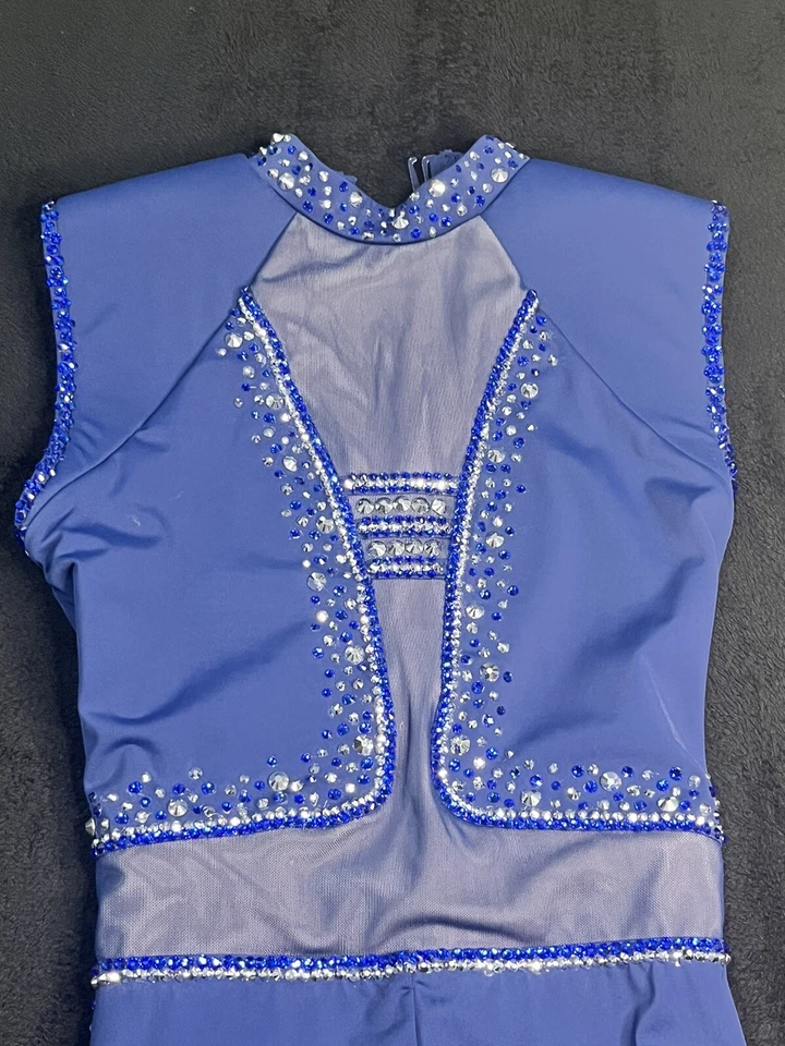 Nuevo Disfraz de Baile WEISSMAN Acro ICON MT12258 Azul Marino Unitard Adulto Pequeño Foto 2 de 4