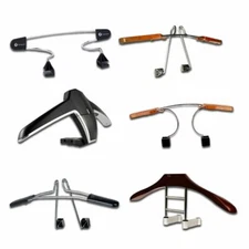 Zone Tech Chrome Wooden ABS Car Seat Headrest Coat Jacket Suit Clothes Hanger