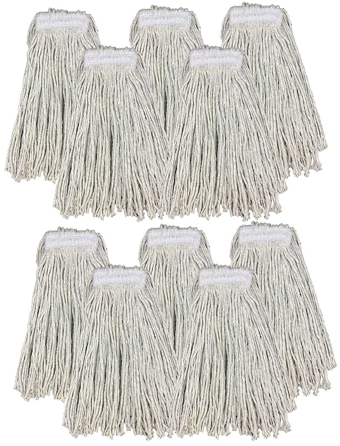 Kentucky Mop Head 16oz Replacement Commercial Cotton Heavy Duty Large 10 Pack