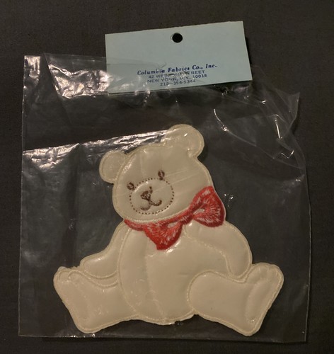 Toppa orso ricamata con applicazione cucita vintage 5" - Foto 2 di 2
