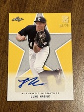 LUKE MASIUK 2020 Leaf Perfect Game AUTOGRAPH #13/25 NORTHEASTERN HOFSTRA