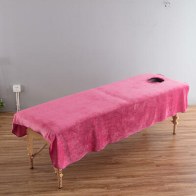 Crystal Velvet SPA Massage Table Bedding Sheets Cosmetic Beauty Bed Cover  UK