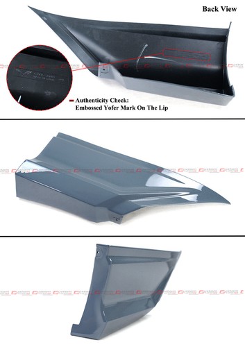 FOR 22-26 HONDA CIVIC SEDAN YOFER V2 SONIC GRAY LED REAR DIFFUSER+ CORNER SPATS - Zdjęcie 7 z 9