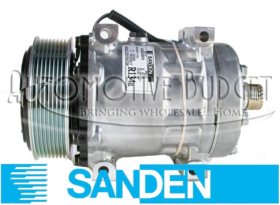 OEM Sanden A/C Compressor - Sanden 4544, 4816, 1027S4, Truck Air 03-0802, MEI 5348