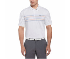 CALLAWAY Golf Shirt Men  s XXL White Gray NWT Stretch Polo Collared Wicking NWT