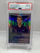 2016 Leaf Metal Auto #BAJM1 Jason Marshall PSA 10