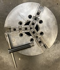 BUCK 12" 3-Jaw Metal Lathe Chuck 2-Piece Jaws AdjUst Tru 3-1/4" Thru Hole 2124R