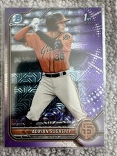 2022 Bowman Chrome Mega Mojo Purple Refractor #BCP-19 Adrian Sugastey 96/250