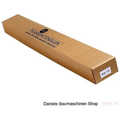 ORIGINAL BÖCK 10 Stück DIN A0 Planschutzhüllen Planschutztaschen Bau Architekt Profi 23-280