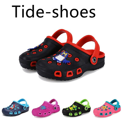 Garden Clogs Shoes Girls Boys Kids  Slip-On Casual Two-tone Slippers Sandals US