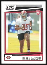 2022 Score Drake Jackson RC #316 San Francisco 49ers