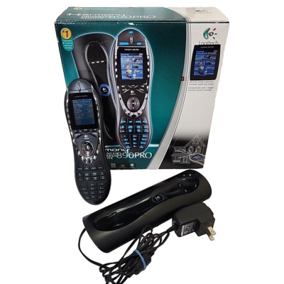 Logitech Harmony 890 Pro Universal Remote R-RG7 Color Screen Dock Battery Works