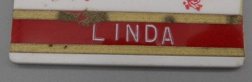 Vintage Gleasons Restaurant Name Tag Linda Buffalo New York Closed Permanently - Picture 3 of 5