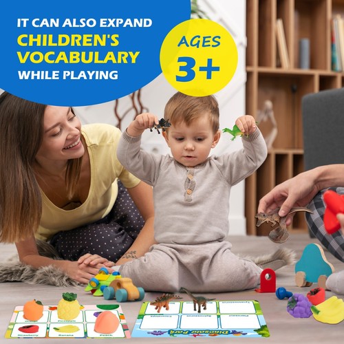Sorting Toys for Toddlers Montessori Preschool Learning Games Animals Playset - Picture 6 of 10