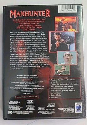 Manhunter 1986 DVD Silence of Lambs Prequel -Hannibal Lector