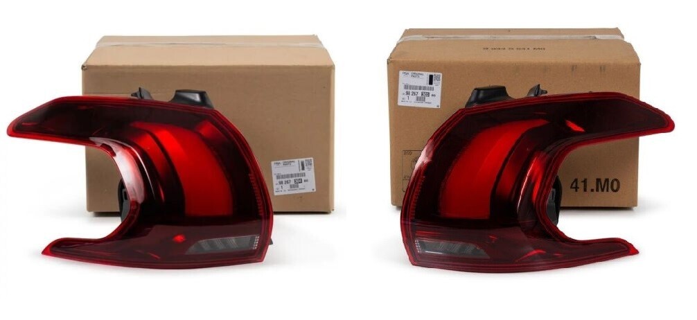 Feux arrière LED pour Peugeot 2008 gauche et droite version phase 2 de 2016 rouge d'origine