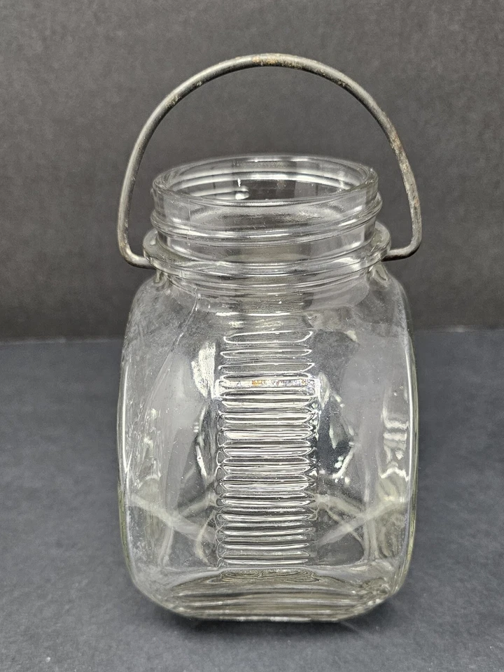 Tarro de mantequilla de maní Frank Tea & Spice Co Jumbo de colección mango de alambre original Foto 4 de 4