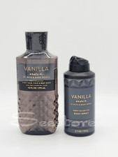 Bath  Body Works Vanilla Noir Men's Body Spray  3 in 1 Body Wash Set of 2