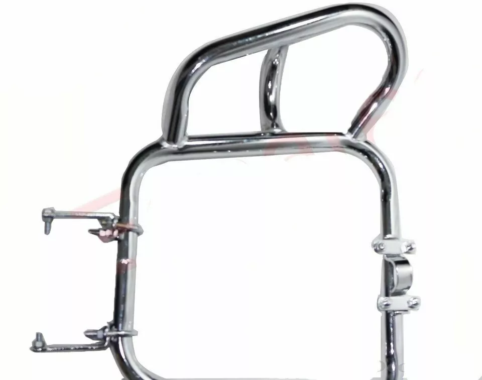 Protector de pierna cromado de acero de alta resistencia barra de choque Jawa motocicletas Foto 3 de 4