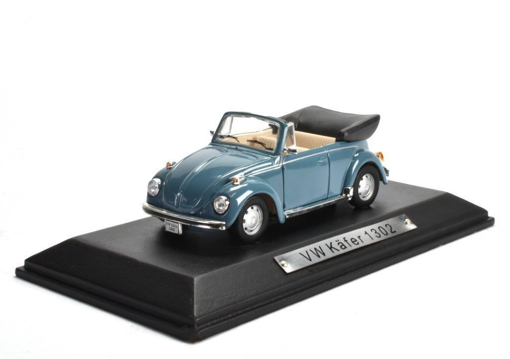 Volkswagen VW Beetle Cabrio 1302 blue Atlas DieCast Model car 1/43