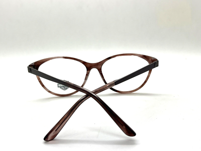 Harley Davidson EYEGLASSES HD0570-081-53 New with case Harley Davidson HD0570 081 Clear Brown CatEye Plastic  main image 3