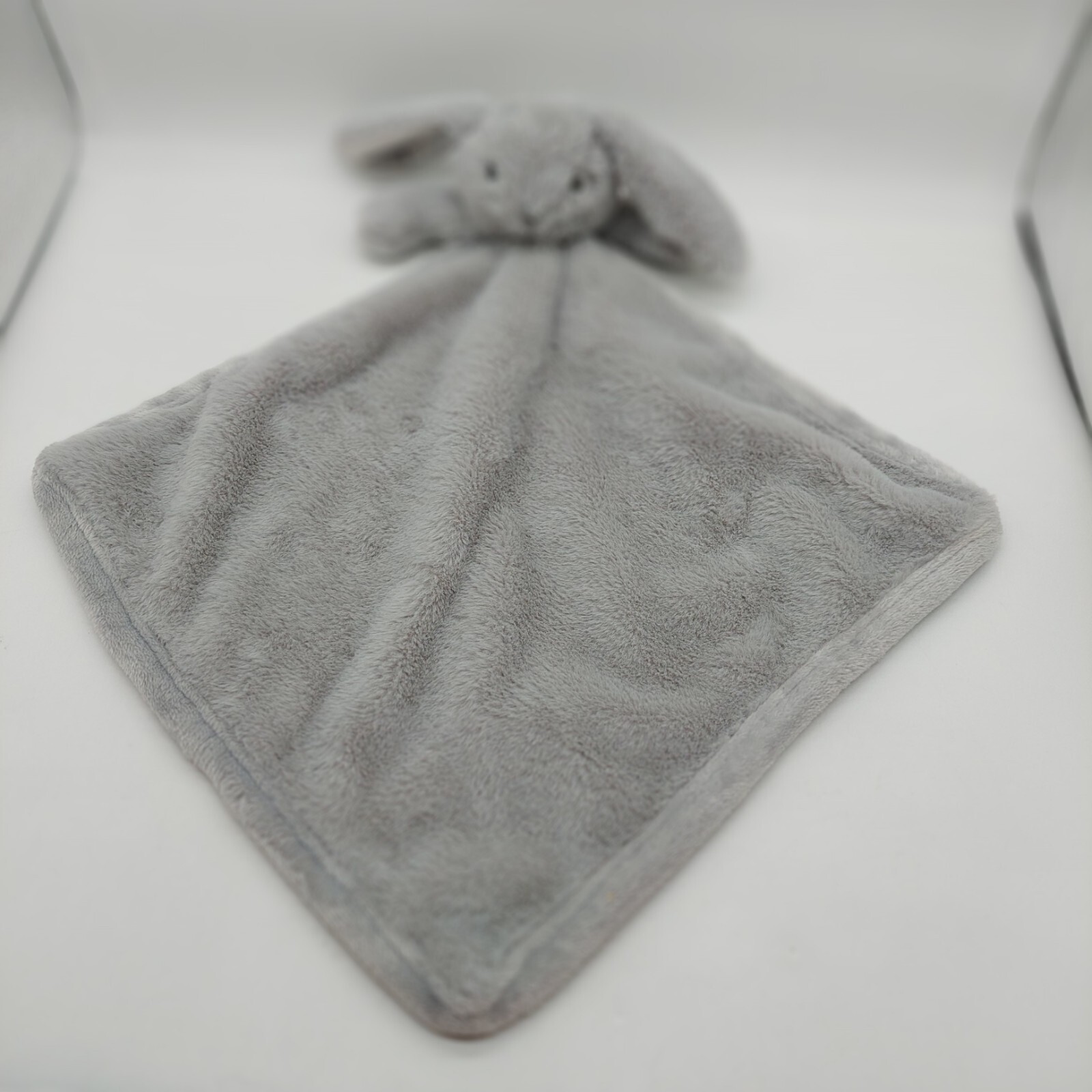 So Dreamy Gray Bunny Rabbit Plush Lovey Security Blanket 15