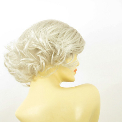 Perruque Synthétique Femme Courte Blanche Lisse - Modèle LOUISE 60 - Bonnet Moyen - Neuve Avec étiquettes