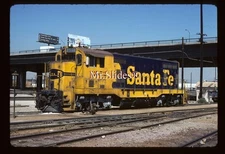 Original Slide ATSF Santa Fe Round Roof Early CF7 Rebuild 2552 In 1978