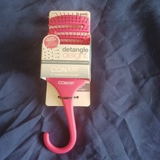 Conair Detangle Delight Wet Or Dry Hair Shower Hook Flexible Bristles Hairbrush