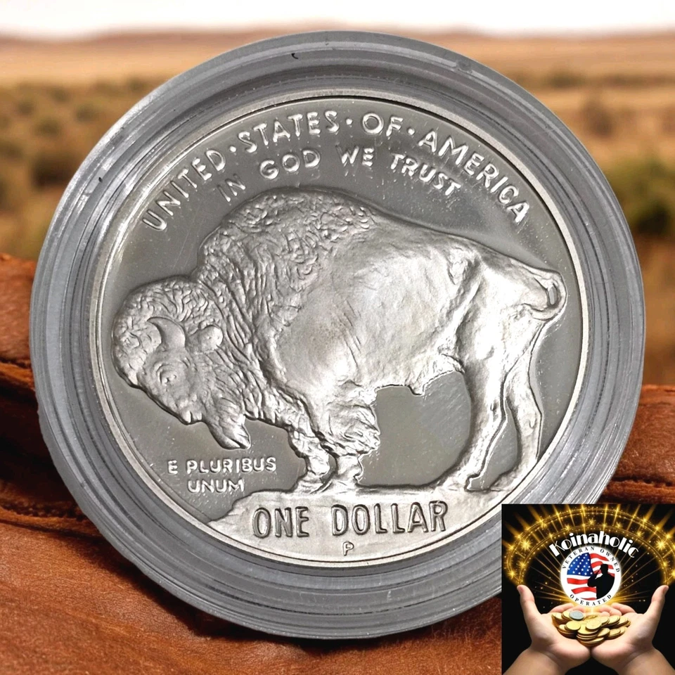 2001 P $1 American Buffalo Proof Silver Dollar In Original Capsule Fast Ship 🚢 - Image 2 of 4