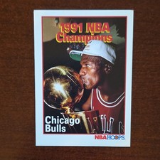 NBA Hoops NBA 1991 Chicago Bulls Basketball Card Scott Williams Cartwright Grant