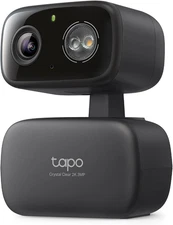 Tapo 2K 3MP Pan/Tilt Indoor/Outdoor Security Camera 360 Motion BLACK