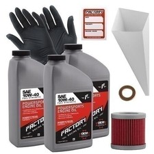 Factory Racing Parts SAE 10W-40 3qt Oil Change Kit Fits Suzuki Quadsport Z-400 51.99 per gallon