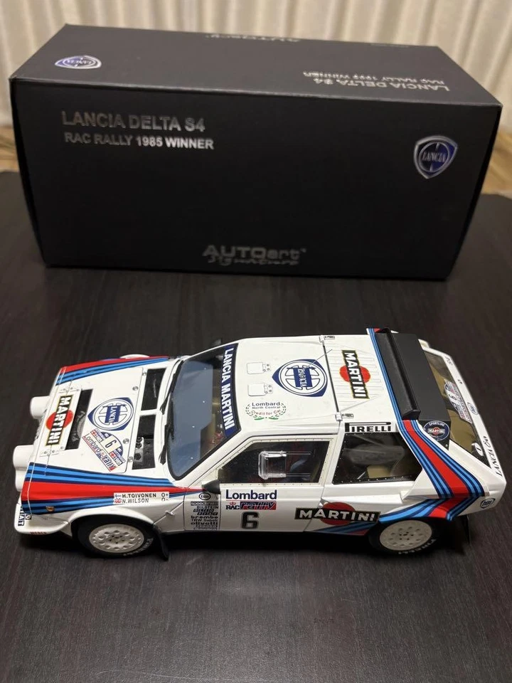 Coche modelo coleccionable AUTO art Lancia Delta S4 RAC Rally 1985 escala 1/18 Foto 3 de 4