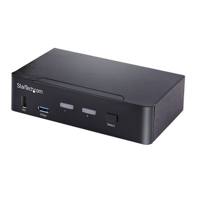 StarTech SV231DPUCA USB-C KVM Switch 2 Port DisplayPort, 4K 60Hz UHD HDR, 4x