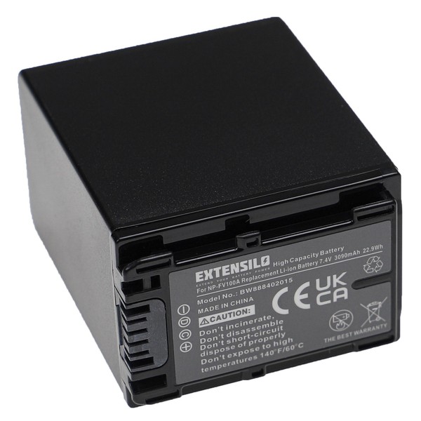 Akku FüR Sony Fdr-Ax33 Dev-50V Fdr-Ax100E Fdr-Ax43 Fdr-Ax53 3090Mah 7,4V-image