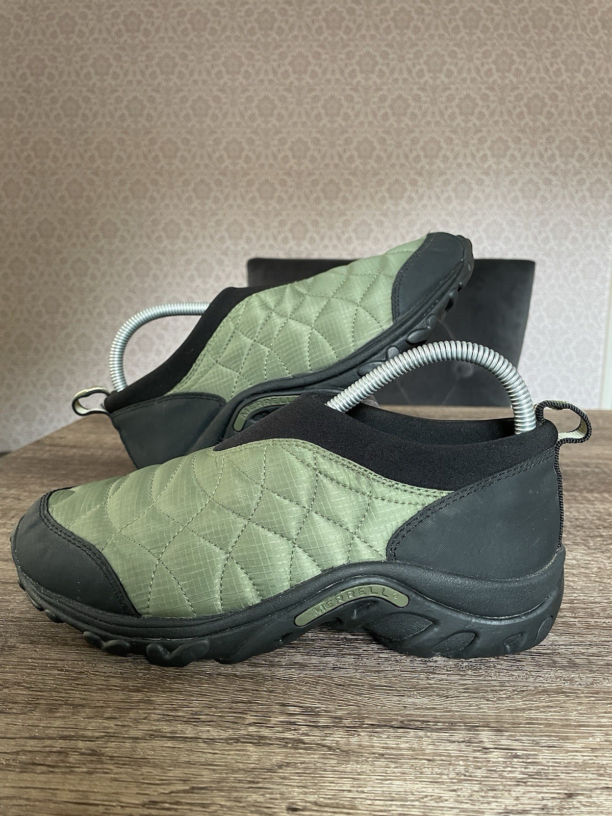 Merrell Alpine Slide verde nero scarpe da ginnastica sneakers uomo taglia UK 5