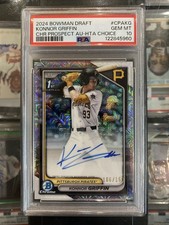 2024 Bowman Draft HTA Choice Konnor Griffin 1st Chrome Auto /150 PSA 10 Pirates 
