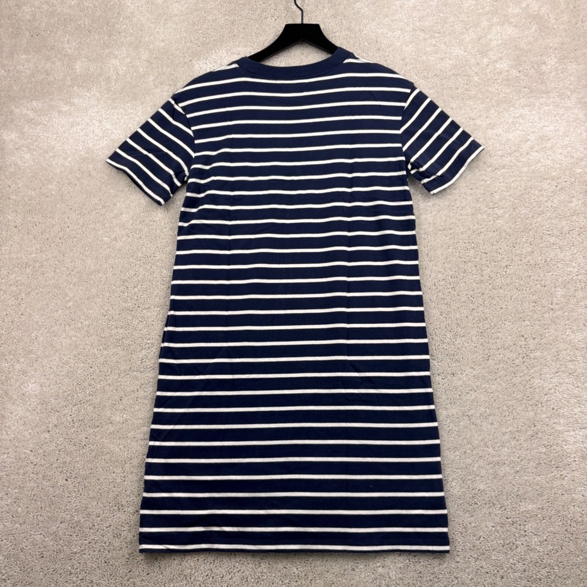 blue striped t shirt dress Blue and White Striped T-Shirt Dress