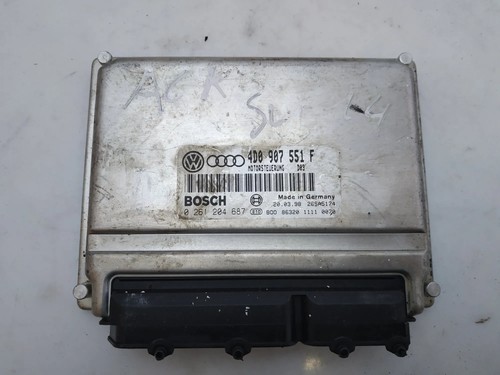 AUDI A4 8D2, B5 Motorsteuergerät ECU 261204687 4D0907551F 2.80 Petrol 10808110