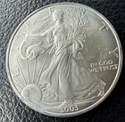 2003 American Silver Eagle Coin, Uncirculated, 1 oz