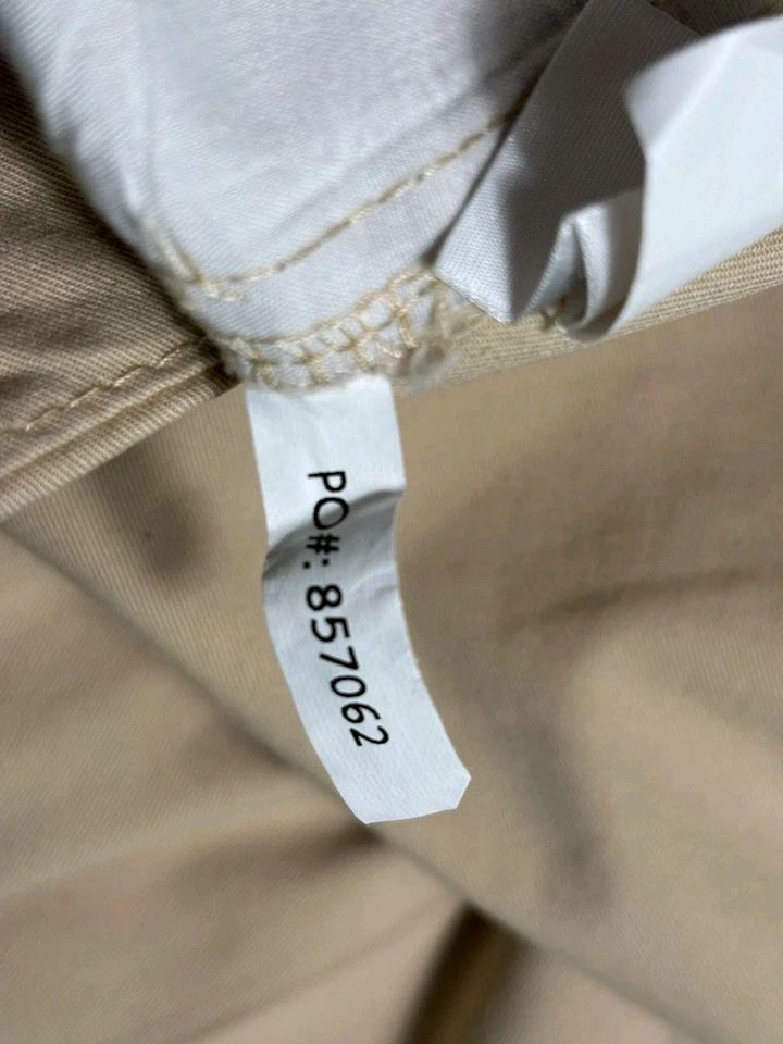 Pantalones rectos Boston Proper para mujer talla 16 beige tiro alto oficina informales Foto 4 de 4