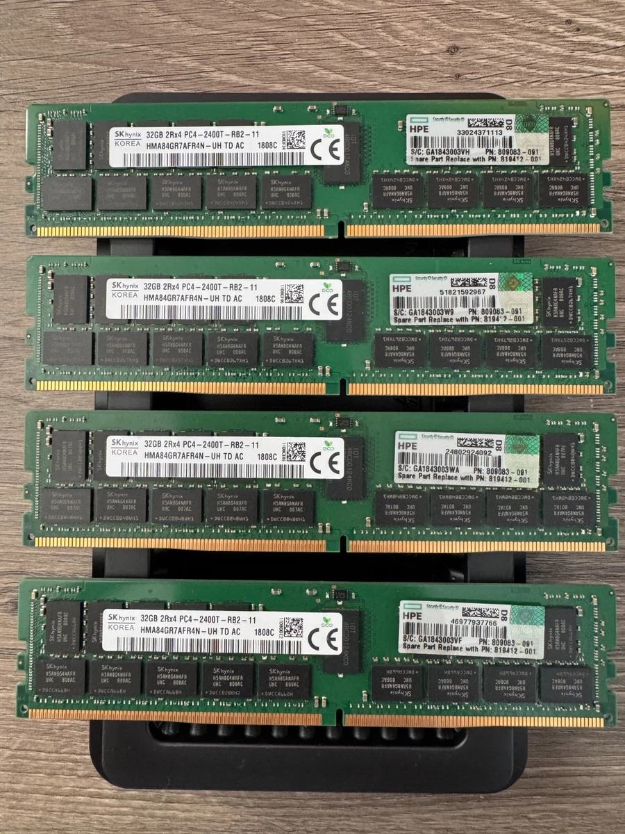 PC4-19200 (DDR4-2400) Bus Speed Server RAM 32 GB Capacity per