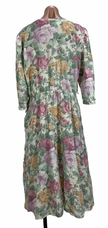 Vestido Vintage Jenny Secretary Cottagecore Pradera PLUS 18W 80’s 90’s Floral Foto 2 de 4