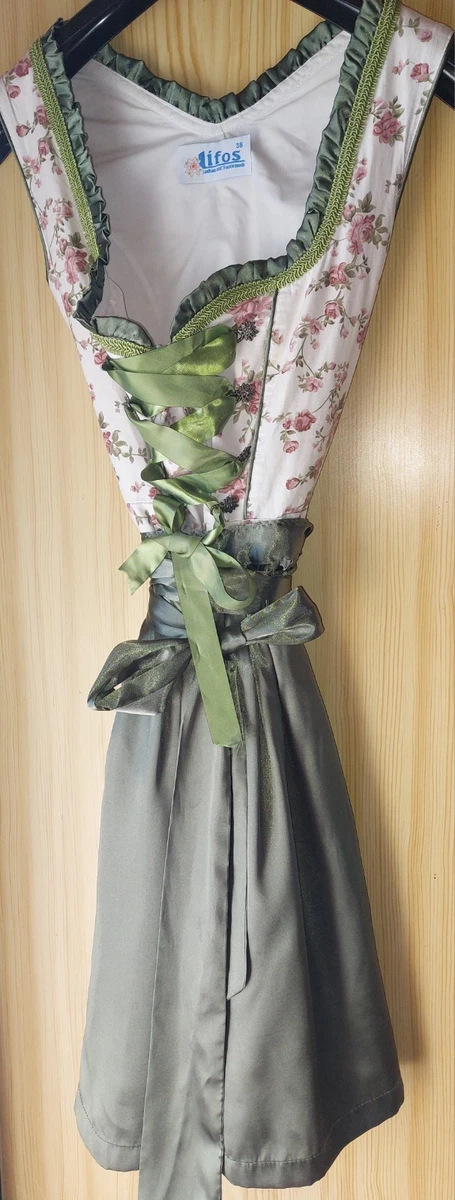 Lifos 0600 Dirndl Germandress 3Tlg. Oktoberfest Taille 34 à 52 - Gris