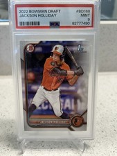 2022 BOWMAN DRAFT #BD168 JACKSON HOLLIDAY ROOKIE RC PSA 9